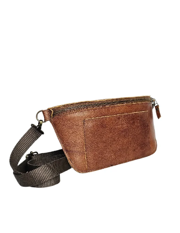 The Voyager Crossbody Sling Bag - Brown