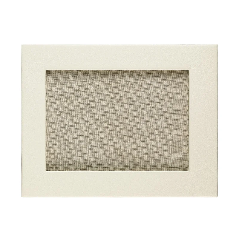 Ivory Landscape Leather Frame 10x8