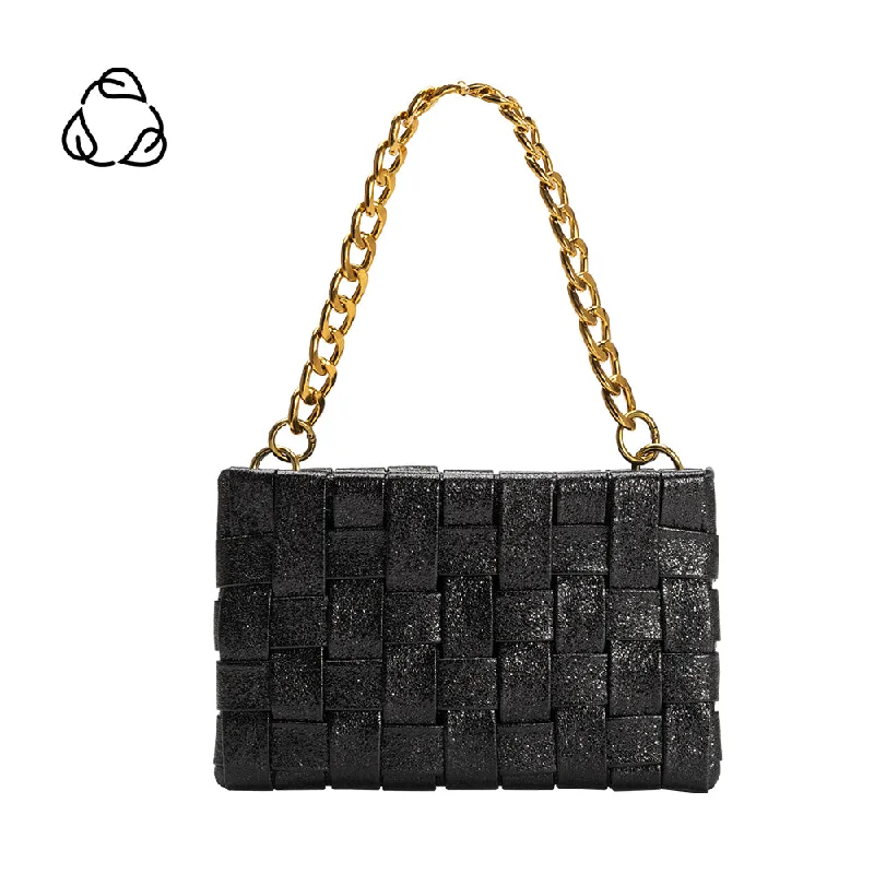 Mimie Onyx Woven Crossbody Bag