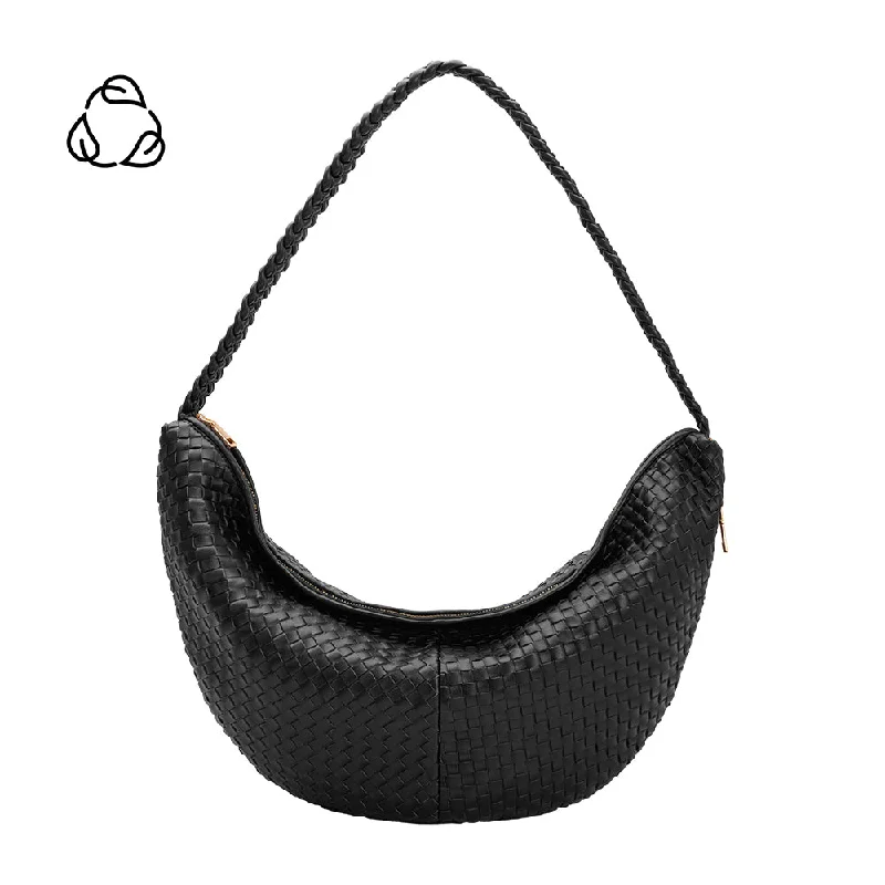 Raquel Black XL Recycled Vegan Shoulder Bag