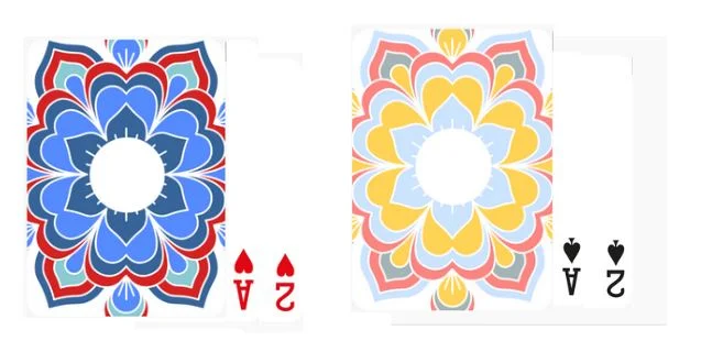 Flower Initial Playing Cards