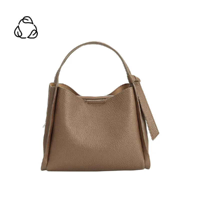 Felicity Taupe Recycled Vegan Crossbody Bag