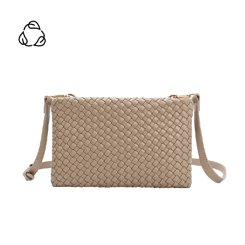 Daisy Taupe Woven Recycled Vegan Crossbody