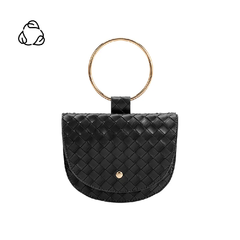 Felix Black Ring Top Handle Bag