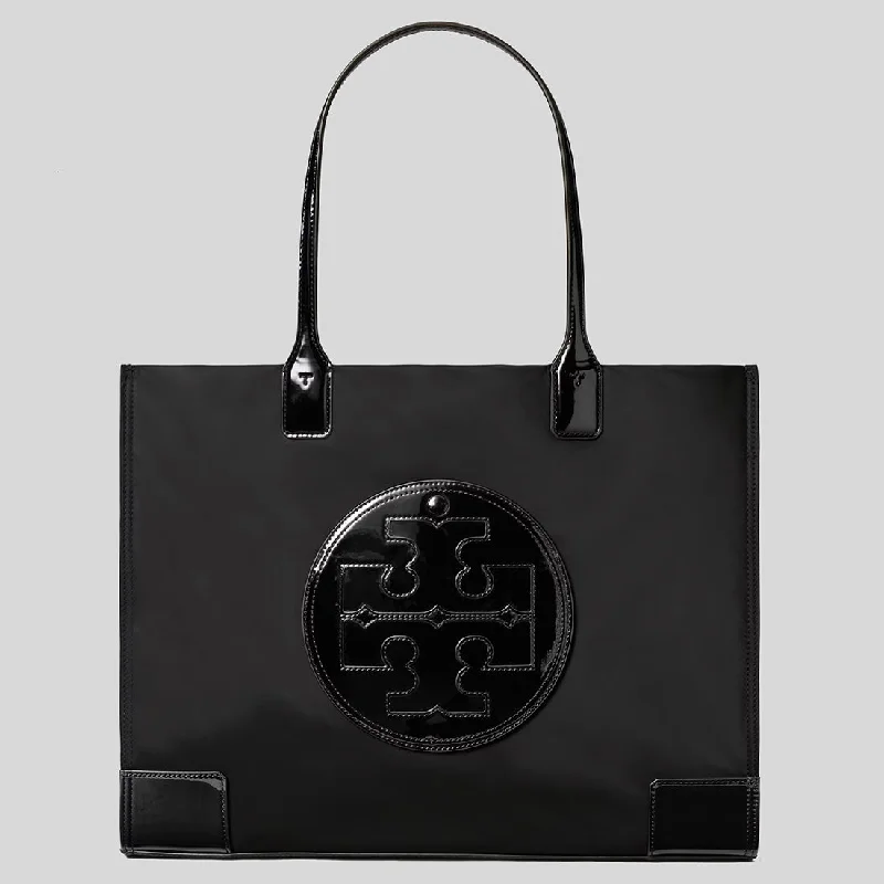 TORY BURCH Ella Patent Tote Bag Black 90479