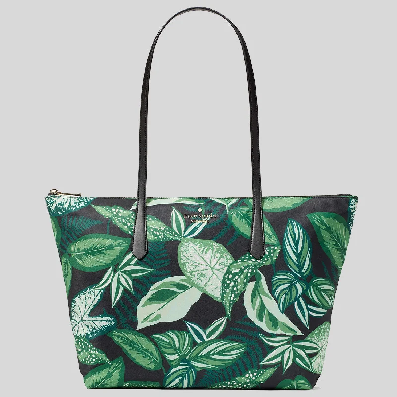 KATE SPADE Kitt Fern Foliage Medium Tote Green Multi KH393