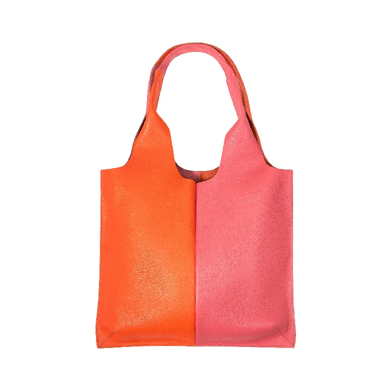 Pink and Orange Tote Bag