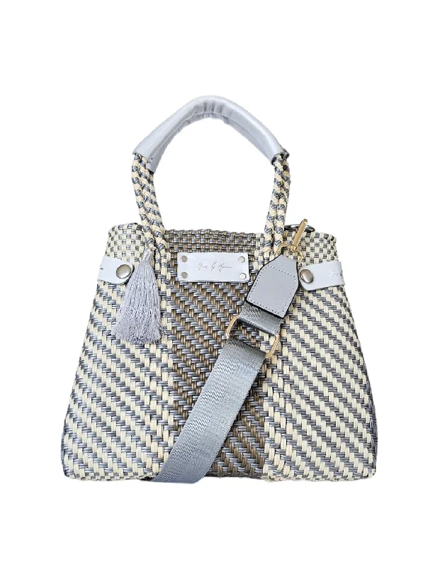 Mini Less Pollution Crossbody Bag - Silver