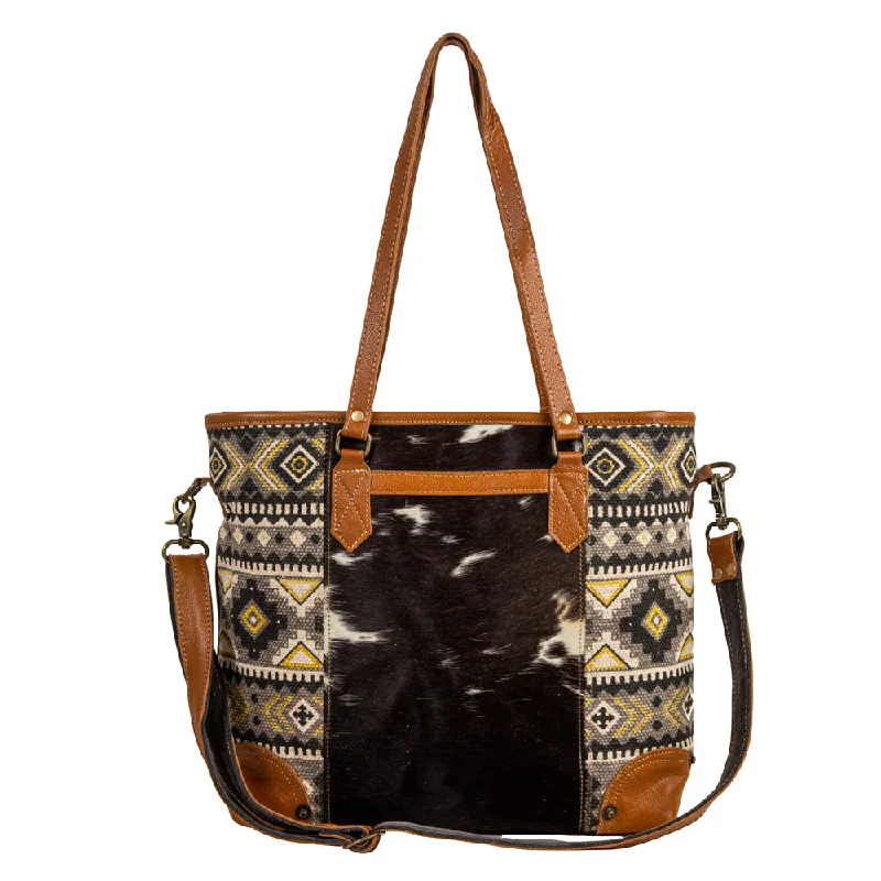 Bison Ridge Hair-On Hide Tote Bag