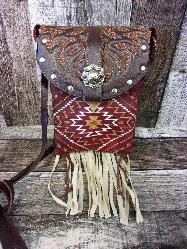 Small Cowboy Boot Purse with Fringe sm265