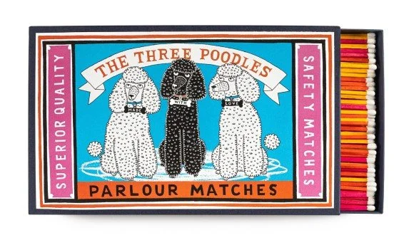 Poodles Giant Matchbox