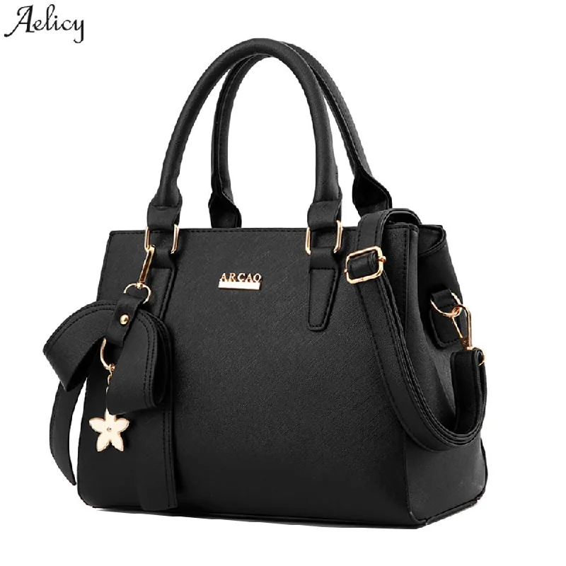 handbag women leather handbags Zipper High capacity