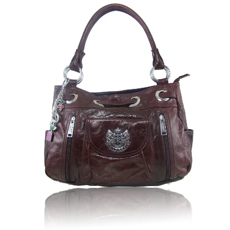 LYDC Real Leather Luxurious Handbag