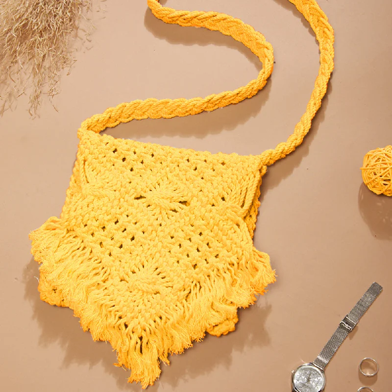 Stylish Yellow Beach Bag Perfect For Women & Girls