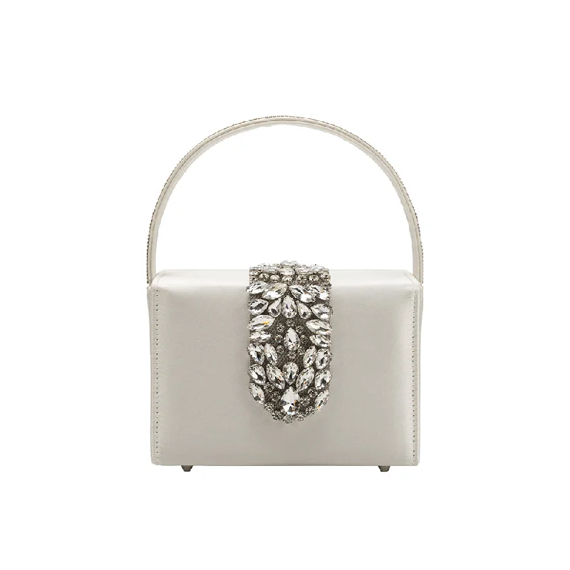 Liliana White Satin Crossbody - FINAL SALE