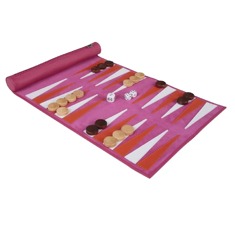 Lazy Days Travel Backgammon Fuchsia