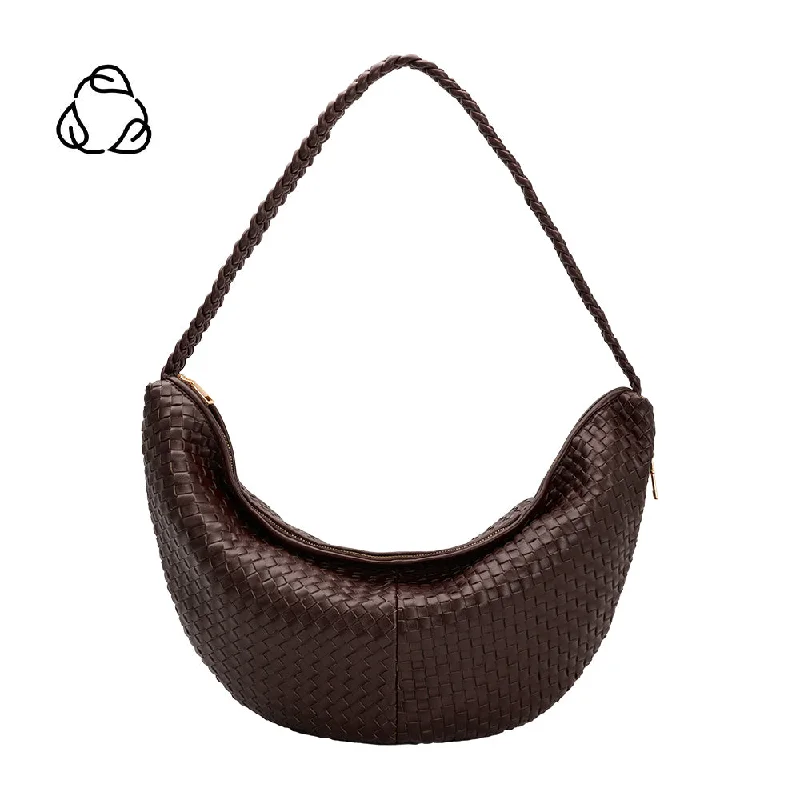 Raquel Espresso XL Recycled Vegan Shoulder Bag