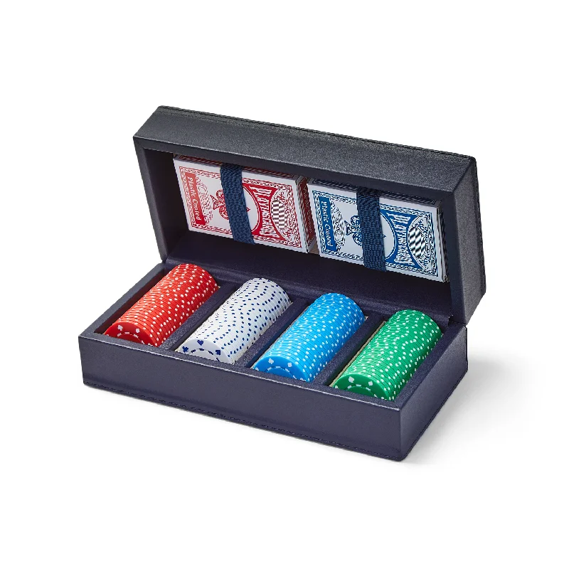 Poker Set in Sapphire