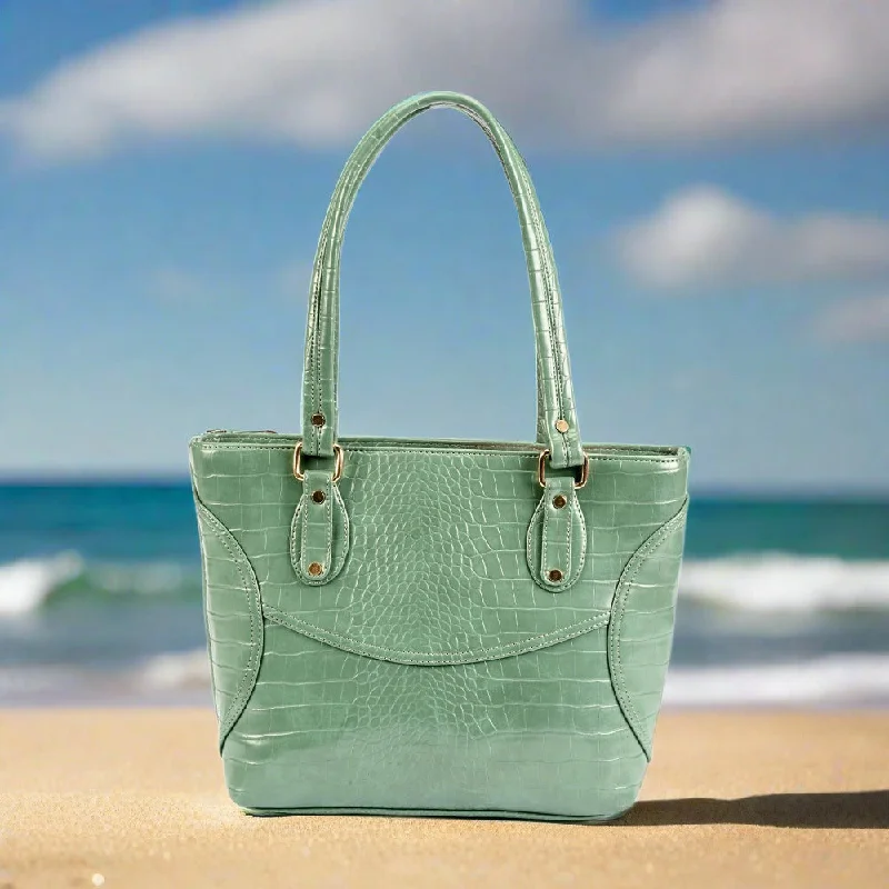 Stylish Green Leather Handbag for Women