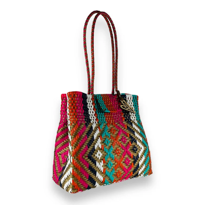 Maria Victoria | Dune | Upcycled, Handwoven, Shoulder Bag