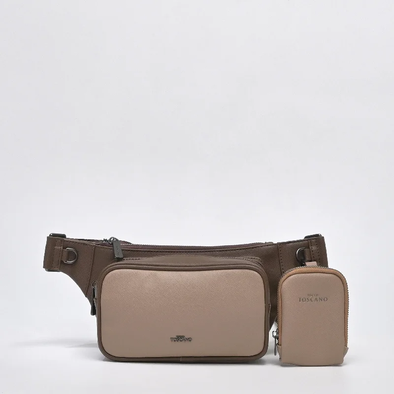 Camel Waist Bag With Small Key Pouch - TGEB1223PN3MK3