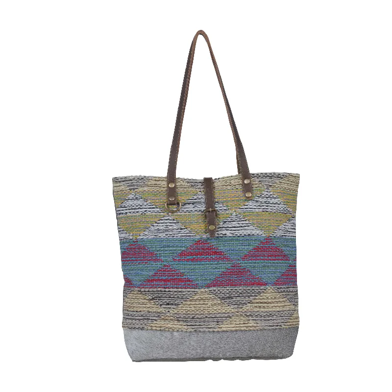 Multicolored Waves  Tote Bag,