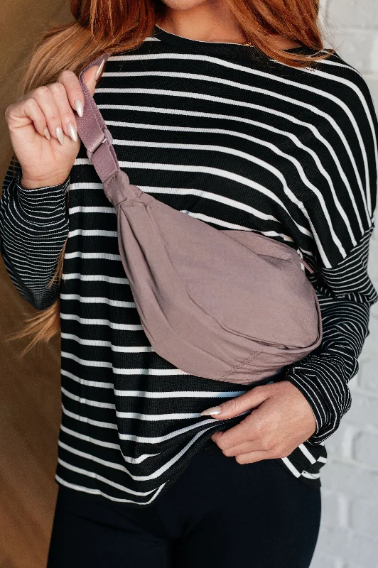 Essentially Everything Round Mini Crossbody Bag in Lavender - 12/6