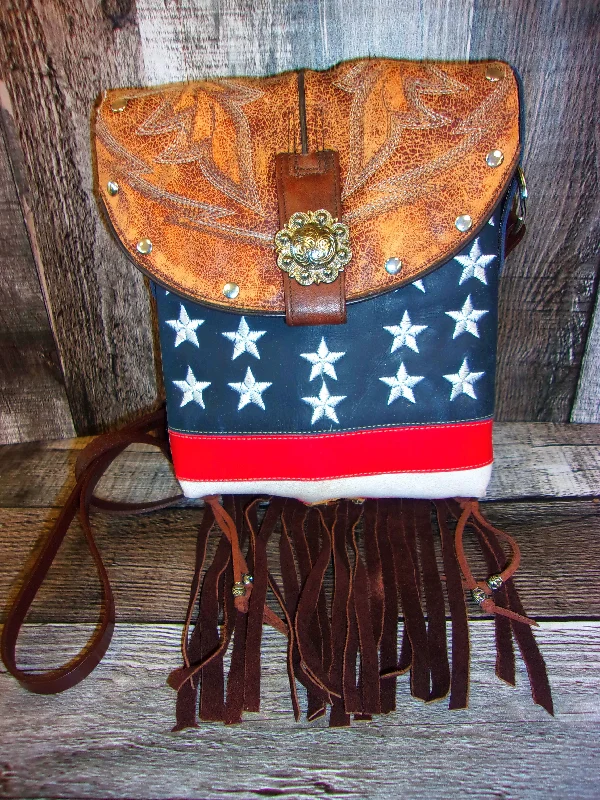 Small Cowboy Boot Purse with Fringe sm256