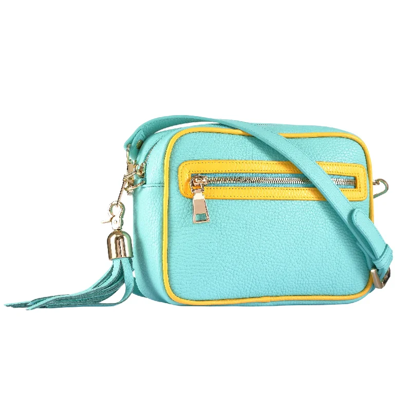 Blue & Yellow Cross Body Bag