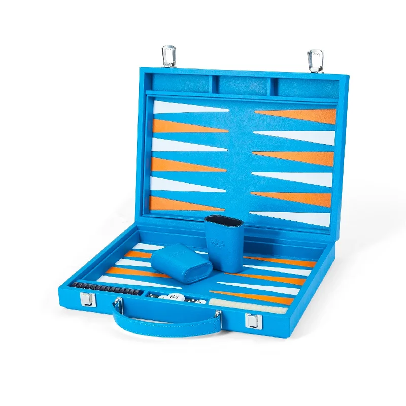 Chelsea Large Backgammon Board in Turquoise