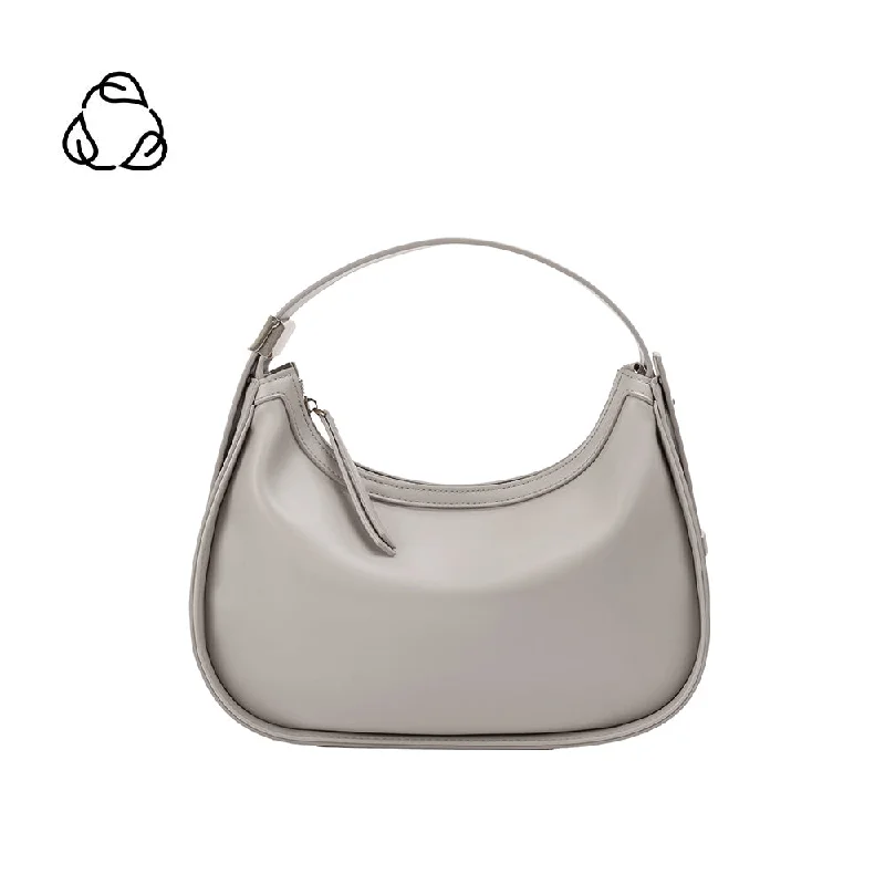 Vivian Light Gray Recycled Vegan Top Handle Bag