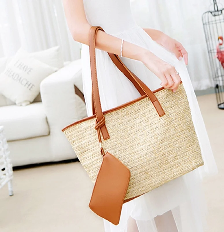 Fashion Women Casual  Bag Straw Bags