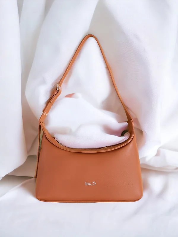 Women Tan Solid Shoulder Bag