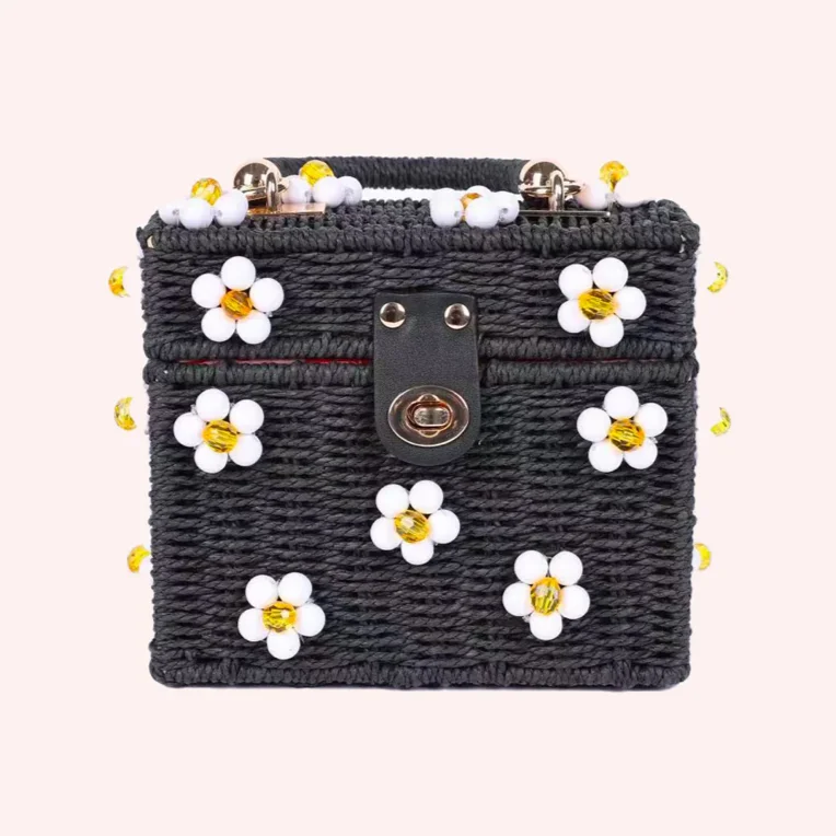 The Daisy Classic Bag - Black/White