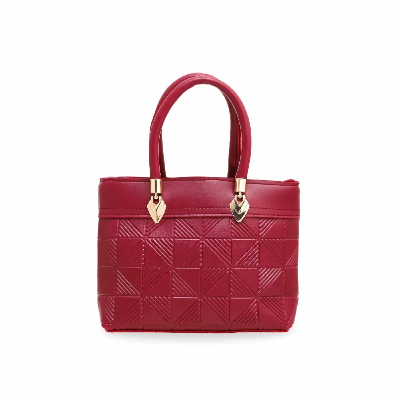 Maroon Formal Shoulder Bags P56119