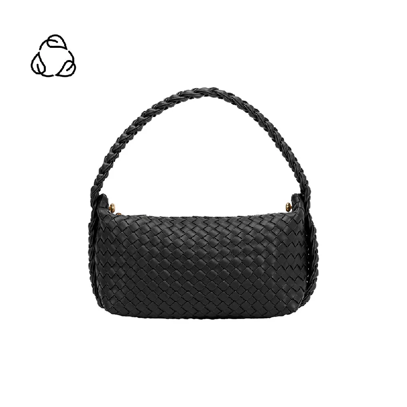 Alma Black Recycled Vegan Crossbody Bag