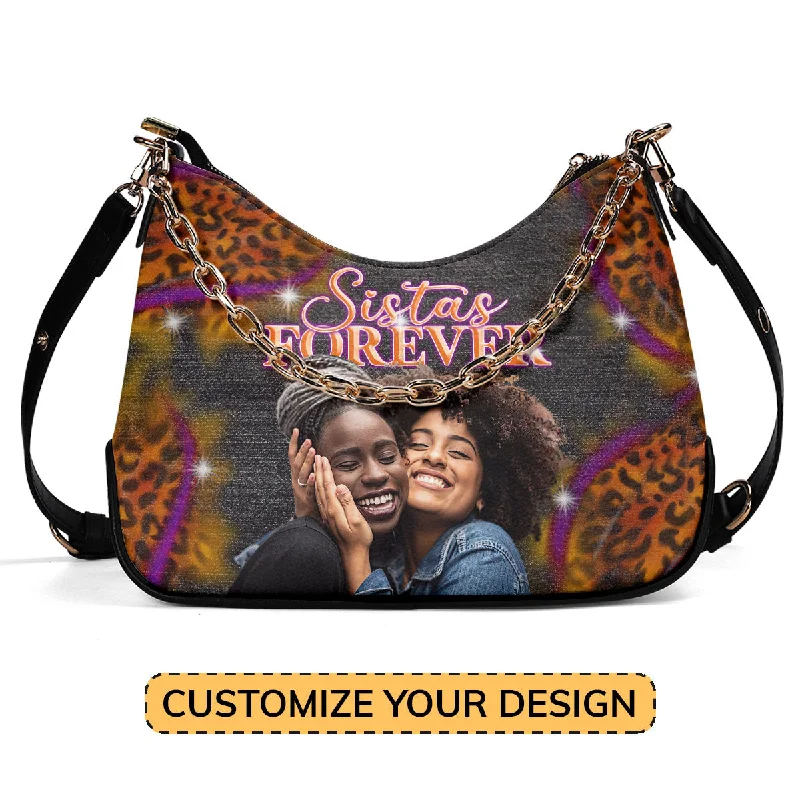 Sistas Forever - Personalized Chain Shoulder Bag SBCSBLN935T