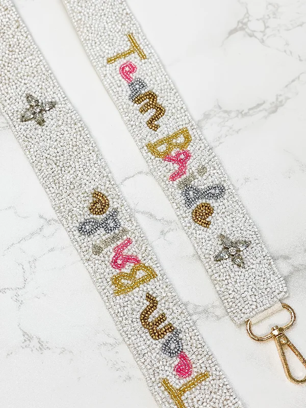 Beaded Purse Strap - 'Team Bride'