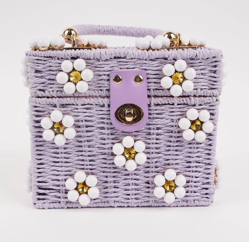 Hazy Lavender Daisy Bag - Lavender